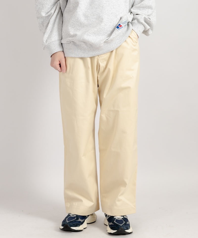 UNIVERSAL PRODUCTS.】NO TUCK WIDE CHINO TROUSERS | メンズ ...