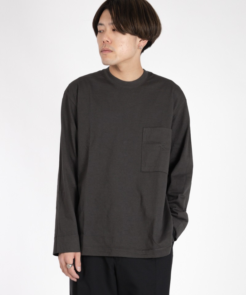【CURLY】 FROSTED L/S POCKET TEE
