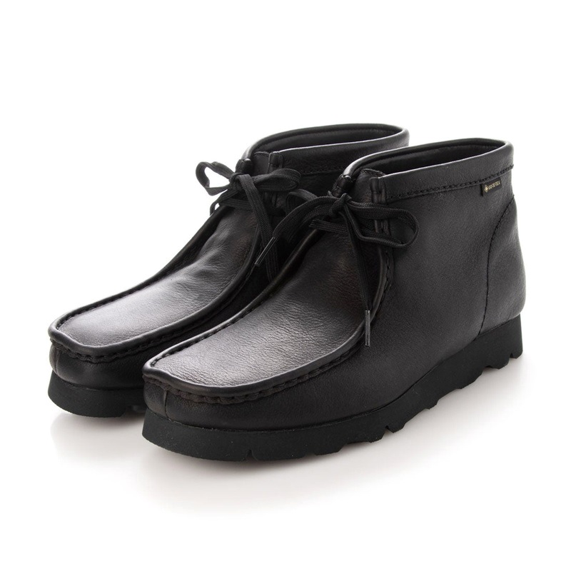 CLARKS】MENS Wallabee Boot GTX Black Leather | メンズファッション