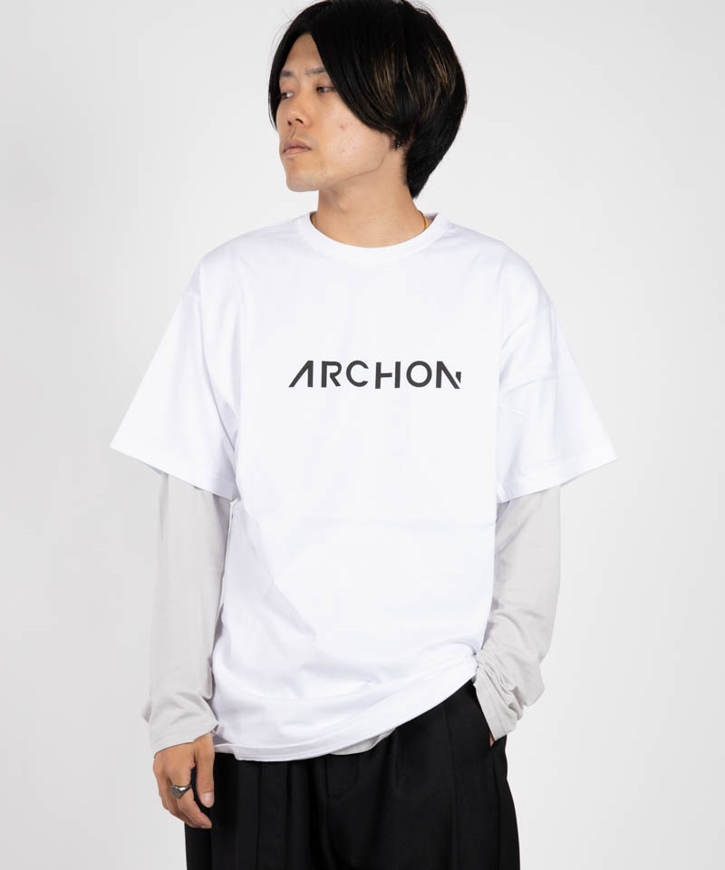 ARCHON アルコン 白無地 半袖Tシャツ デザイナーズ ストリート モード