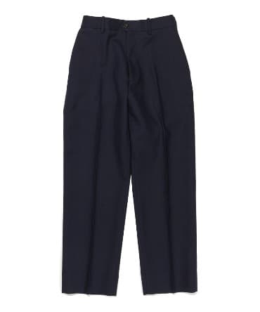 FLAT FRONT TROUSERS - ORGANIC WOOL HEAVY TROPICAL