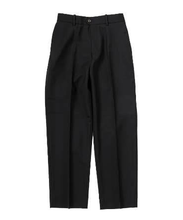 FLAT FRONT TROUSERS - ORGANIC WOOL TROPICAL