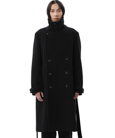 WO/NY DOUBLE FACE MOSSER DOUBLE BREASTED COAT