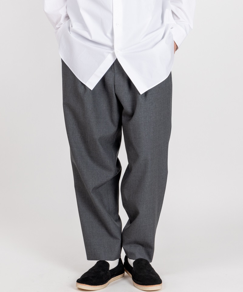 Aton Wool Tropical Easy Tapered Pants ウールトロピカルイージーテーパードパンツ メンズファッション通販サイト Essence エッセンス 公式オンラインストア