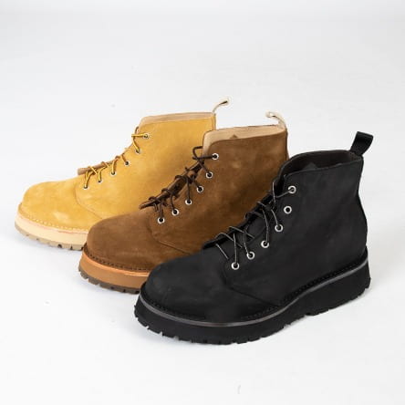 WORKER LACE UP BOOTS COW LEATHER