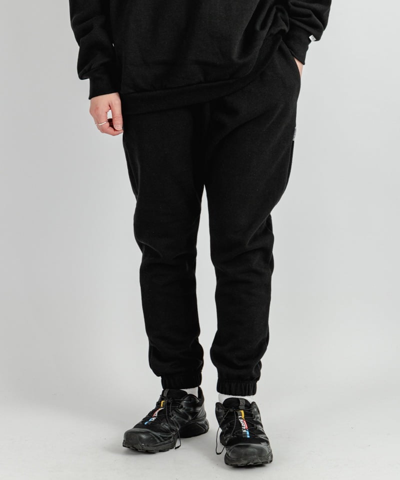 OFFLINE EASY RIB PANTS RELAX TAPERED COTTON SWEAT