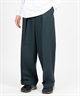 PLEATED WIDE TROUSERS - ORGANIC WOOL SURVIVAL CLOTH 【 MARKAWARE / マーカウェア 】(ダークグリーン-1)