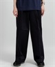 PLEATED WIDE TROUSERS - ORGANIC COTTON 30/2 TWILL■SALE■(ネイビー-1)