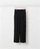 DOUBLE PLEATED TROUSERS - ORGANIC WOOL HEAVY TROPICAL(ブラック-1)