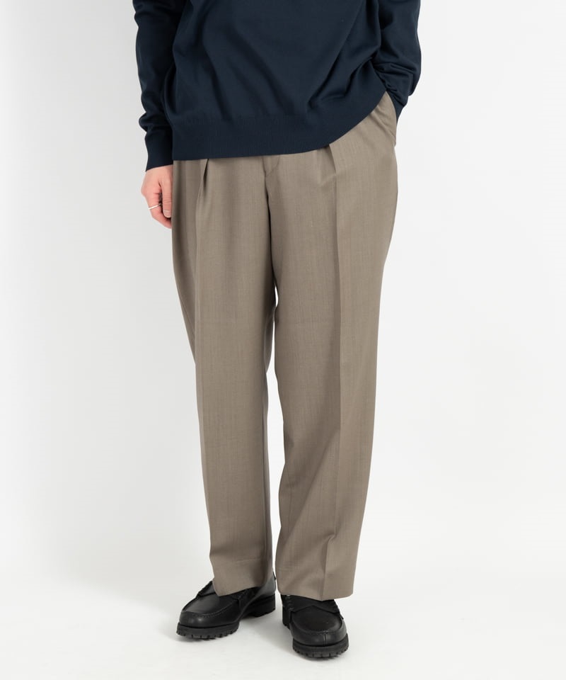 MARKAWARE】CLASSIC FIT TROUSERS - ORGANIC WOOL TROPICAL □SALE 