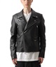 SHEEP LEATHER DOUBLE RIDERS JACKET(ブラック(930)-2)