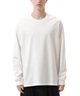 ULTIMATE SILKY JERSEY OVERSIZED L/S T-SHIRT 【 ATTACHMENT / アタッチメント 】(ホワイト(900)-1)