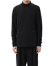 80/2 TIGHT TENSION JERSEY LAYERED HIGHNECK L/S TEE(ブラック(930)-2)
