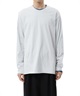 80/2 TIGHT TENSION JERSEY LAYERED L/S TEE(ホワイト(900)-1)