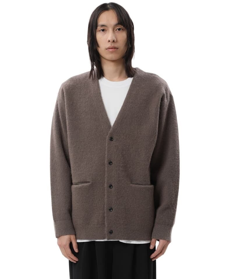 ATTACHMENT】WO/NY MOHAIRｘPE DOUBLE FACE KNIT CARDIGAN | メンズ