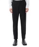 WO/PE STRETCH GABARDINE TAPERED FIT EASY TROUSERS(ブラック(930)-1)