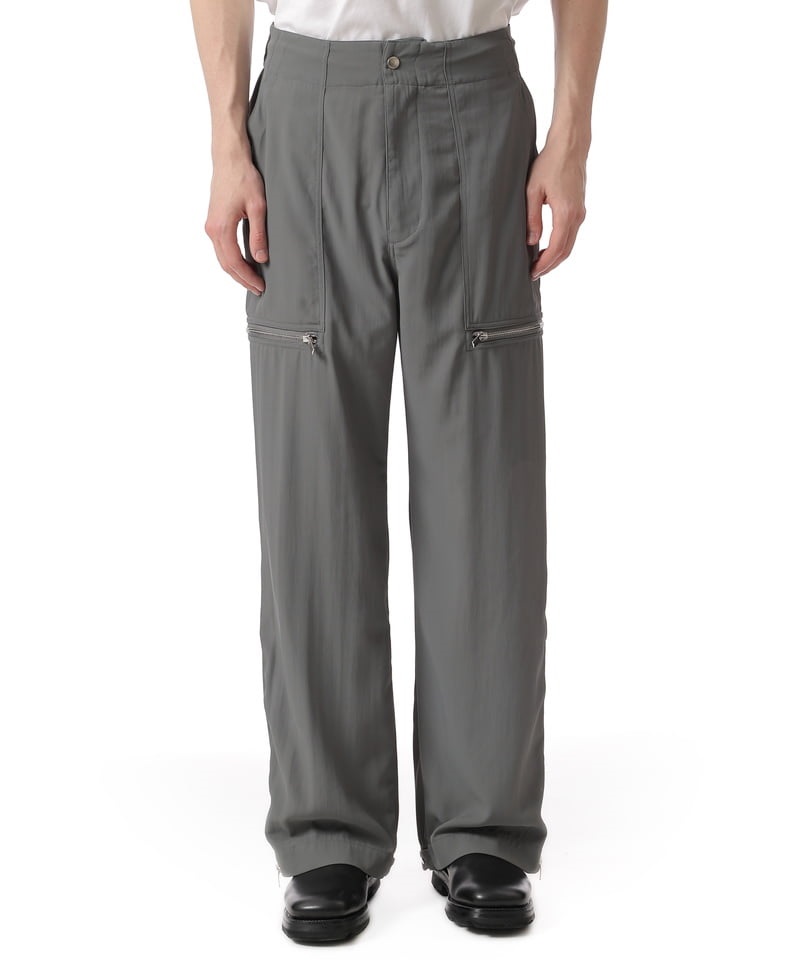 HIGH TWIST NY TWILL UTILITY TROUSERS(カーキグレー(910)-1)