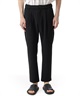 PE STRETCH DOUBLE CLOTH REGULAR FIT EASY PANTS(ブラック(930)-1)