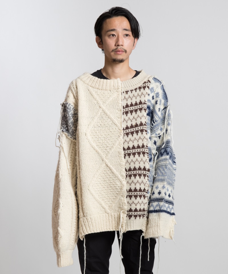 DISCOVERED】Nordic Collage Sweater | メンズファッション通販サイト