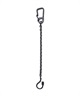 Brass Carabiner Key Ring with Chain ブラス カラビナ キーリング チェーン■SALE■(ブラック-F)