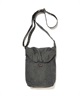 COTTON TWILL CHARCOAL DYED SHOULDER BAG(チャコール-F)