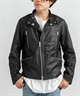 RIDER BLOUSON COW LEATHER by ECCO(ブラック-1)