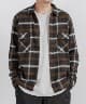 WORKER L/S SHIRT COTTON TWILL OMBRE PLAID(ブラウン-1)