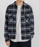 WORKER L/S SHIRT COTTON TWILL OMBRE PLAID(ネイビー-1)