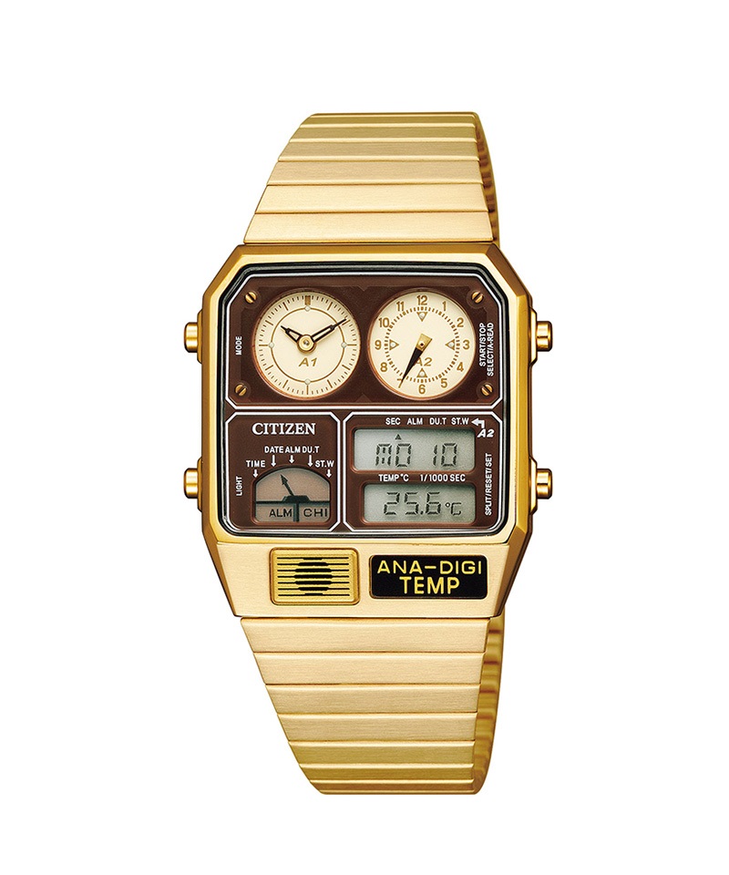 レコードレーベル アナデジテンプ JG2103-72X【CITIZEN シチズン】 |【正規取扱店】THREEC-WEB  STORE（スリークウェブストア) 腕時計・ブランド小物の通販サイト