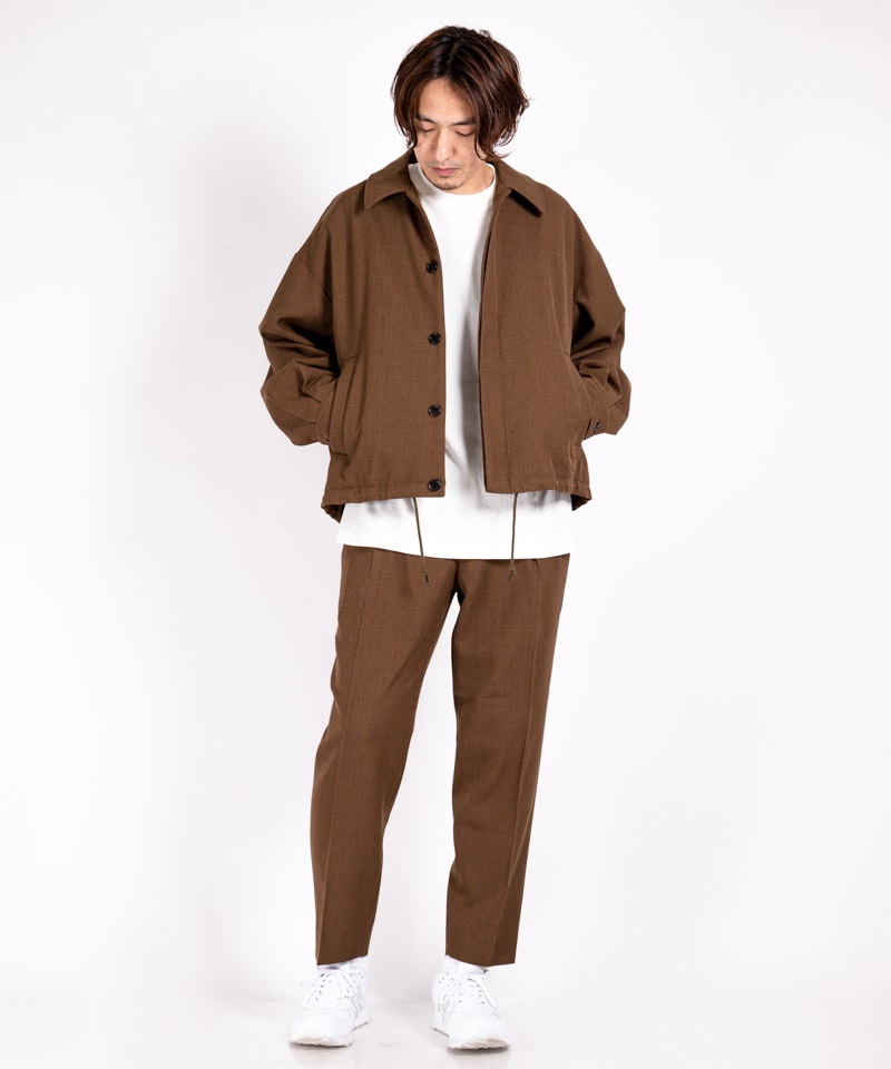 MARKAWARE】PLEATED FRONT PEGTOP - ORGANIC WOOL SURVIVAL CLOTH 