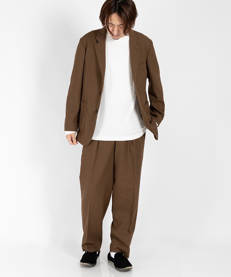 MARKAWARE】NEW CLASSIC FIT TROUSERS - ORGANIC WOOL SURVIVAL CLOTH