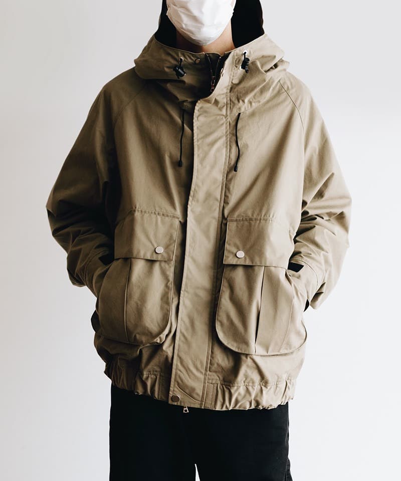 MARKAWARE】HOODED HUNTER JACKET - ORGANIC COTTON ALL WEATHER CLOTH