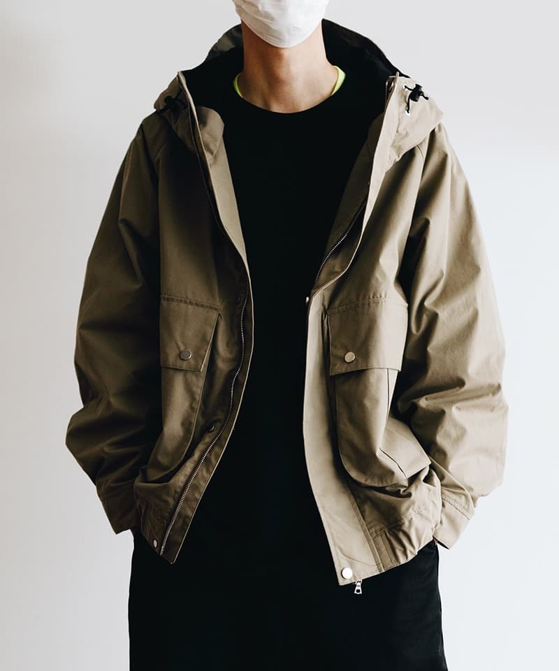 MARKAWARE】HOODED HUNTER JACKET - ORGANIC COTTON ALL WEATHER CLOTH 