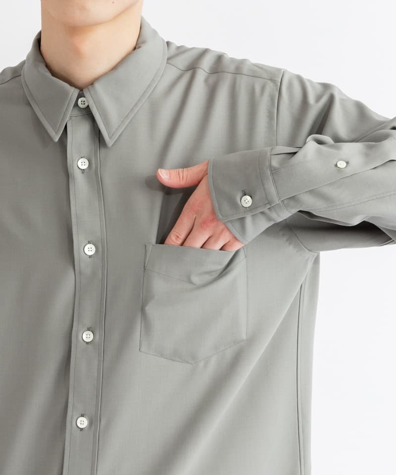 期間限定特売 20SS markaware サイズ1 トロピカルウールシャツ シャツ