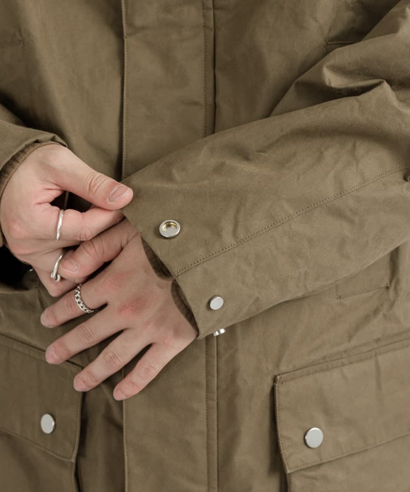 Techwear Parka Jacket For Men Streetwear Winter Hooded Zipper Pockets Coats