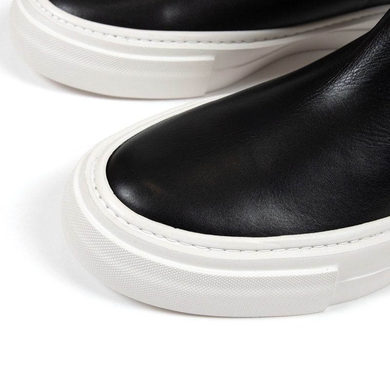 ATTACHMENT】COW LEATHER BACK ZIP SNEAKERS □SALE□ | メンズ 