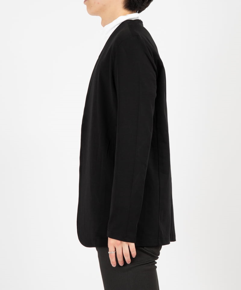 ATTACHMENT】COTTON DOUBLE FACE COLLARLESS CARDIGAN | メンズ 