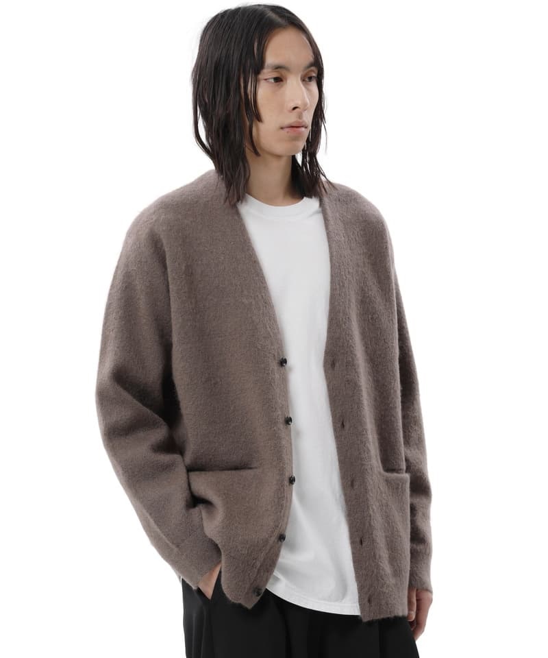 ATTACHMENT】WO/NY MOHAIRｘPE DOUBLE FACE KNIT CARDIGAN | メンズ 