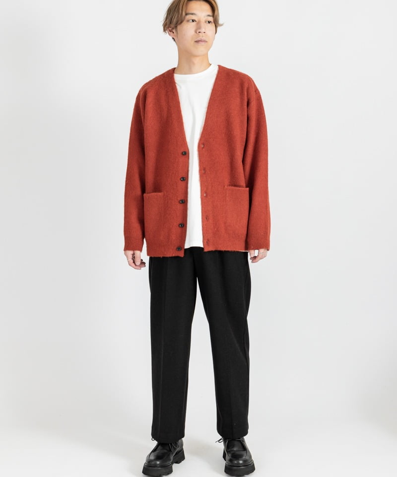 ATTACHMENT】WO/NY MOHAIRｘPE DOUBLE FACE KNIT CARDIGAN | メンズ