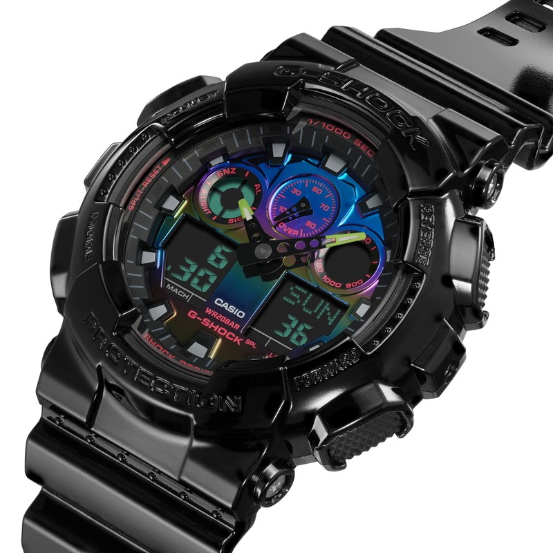 G-SHOCK 電池新品 GA-100 ブルー ジーショック g-shockga110 - 腕時計