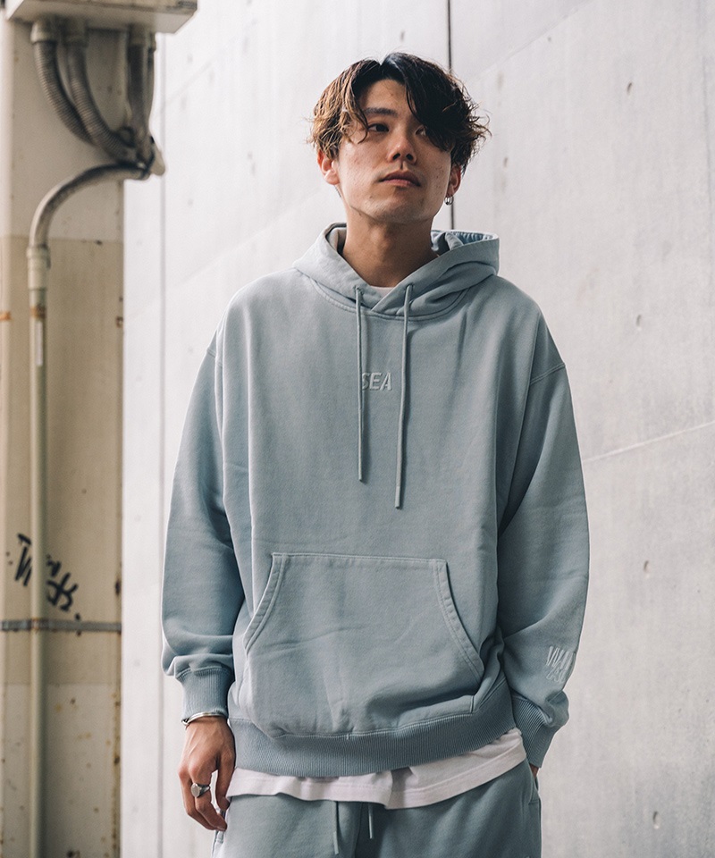 WIND AND SEA Hoodie / Taupe-Bordeauxフーディー