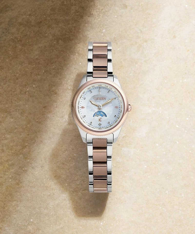 保証期間シチズン XC クロスシー ダイチコレクションフローレット ダイヤモンド モデル スーパーチタニウム ホワイトシェル EE1007-67W 腕時計