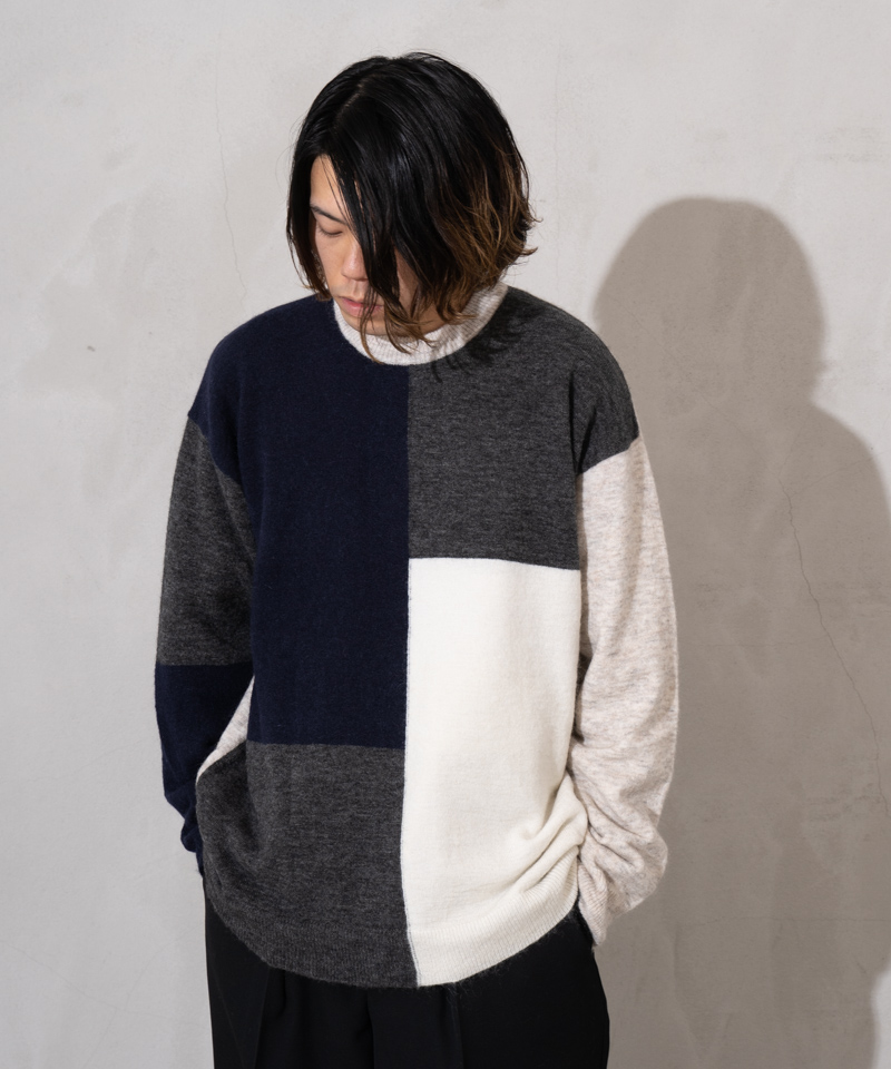 cootie Progressive Border Knit Sweater - 通販 - csa.sakura.ne.jp