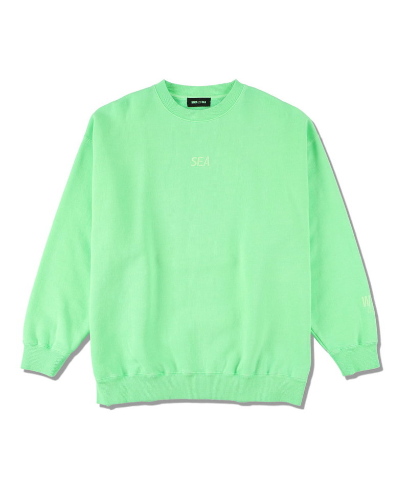 値下げ不可　wind and sea custom hoodie green
